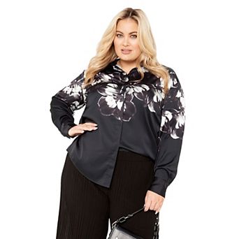 Avenue Women's Plus Size Lily Placement Shirt