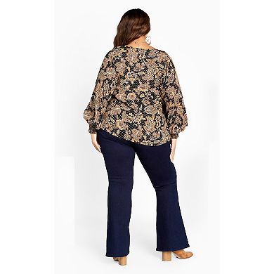 Avenue Women's Plus Size Amahle Button Down Blouse
