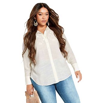 Avenue Women's Plus Size Forget Me Not Shirt