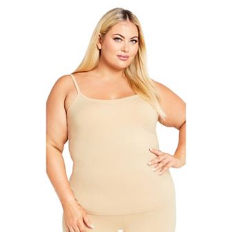 Avenue Women's Plus Size Essential Cotton Knit Cami