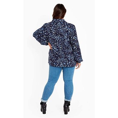 Avenue Women's Plus Size Lucia Tiered Crochet Tassel Top