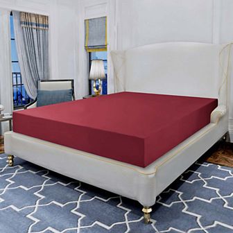 Elegant Comfort Essential Ultra Soft 1 pc Deep Pocket Solid Fitted Sheet All Around Elastic