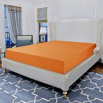 Elegant Comfort Essential Ultra Soft 1 pc Deep Pocket Solid Fitted Sheet All Around Elastic
