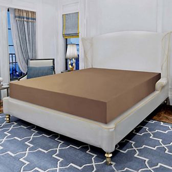 Elegant Comfort Essential Ultra Soft 1 pc Deep Pocket Solid Fitted Sheet All Around Elastic