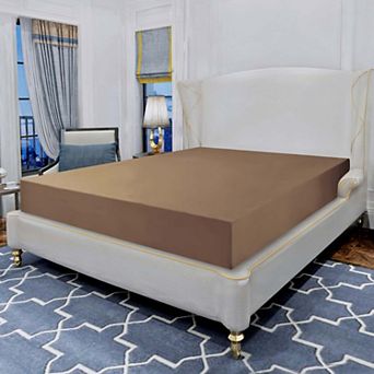 Elegant Comfort Essential Ultra Soft 1 pc Deep Pocket Solid Fitted Sheet All Around Elastic