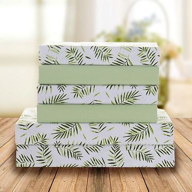 Elegant Comfort 6-Piece Tropical Pattern Bed Sheet Set - Soft as a Hotel Premium Quality