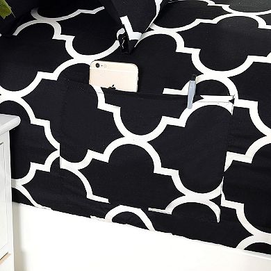 Elegant Comfort Moroccan Trellis Printed Pattern Bed Sheet Set