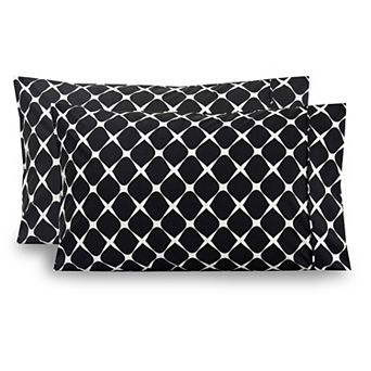 Elegant Comfort Luxury Soft Set Of 2 Bloomingdale Pattern Pillowcases