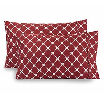 Elegant Comfort Luxury Soft Set Of 2 Bloomingdale Pattern Pillowcases