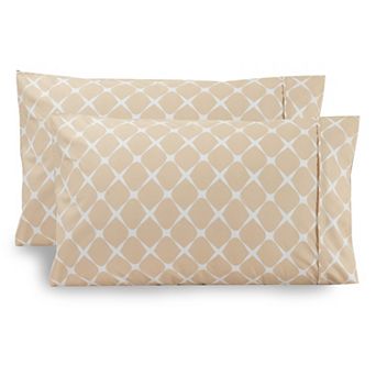 Elegant Comfort Luxury Soft Set Of 2 Bloomingdale Pattern Pillowcases