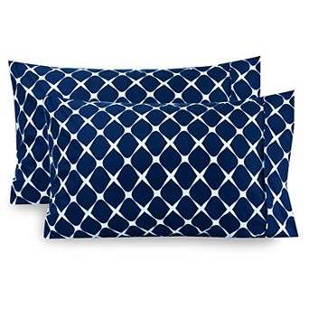 Elegant Comfort Luxury Soft Set Of 2 Bloomingdale Pattern Pillowcases