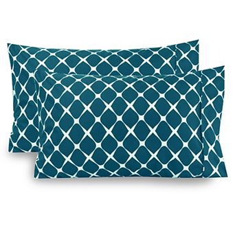 Elegant Comfort Luxury Soft Set Of 2 Bloomingdale Pattern Pillowcases