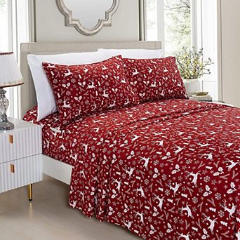 Elegant Comfort Cozy Soft Holiday Bed Sheet Set