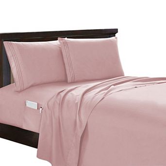 Elegant Comfort 4 pc Smart Storage Pocket Premium Quality Ultra Soft Deep Pocket Sheet Set