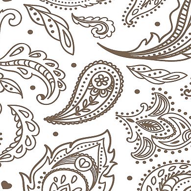 Elegant Comfort 3-piece Paisley Printed Duvet Cover Set With Shams