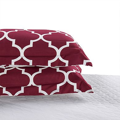 Elegant Comfort 3-piece Moroccan Trellis Reversible Comforter Set