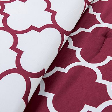 Elegant Comfort 3-piece Moroccan Trellis Reversible Comforter Set