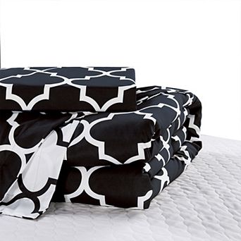 Elegant Comfort 3 pc Moroccan Trellis Reversible Comforter Set