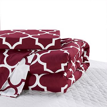Elegant Comfort 3 pc Moroccan Trellis Reversible Comforter Set