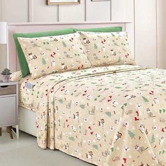 Elegant Comfort Cozy Soft Holiday Bed Sheet Set