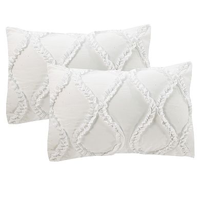 Elegant Comfort 10-pc Infinity Design Comforter Set Include 6-pc Sheet Set With Sided Storage Pocket