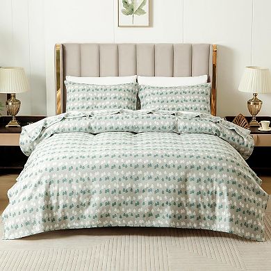 Elegant Comfort 4-Piece Holiday Flannel Sheet Set - 100% Turkish Cotton