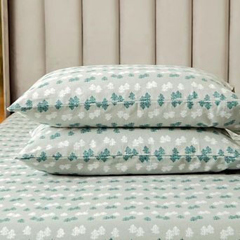Elegant Comfort 4 pc Holiday Flannel Sheet Set - 100% Turkish Cotton