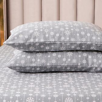Elegant Comfort 4 pc Holiday Flannel Sheet Set - 100% Turkish Cotton