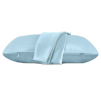 Elegant Comfort Luxury Soft Set Of 2 Silky Satin Pillowcases