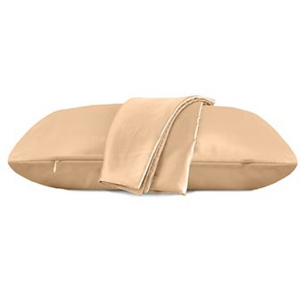 Elegant Comfort Luxury Soft Set Of 2 Silky Satin Pillowcases