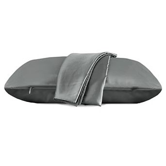 Elegant Comfort Luxury Soft Set Of 2 Silky Satin Pillowcases