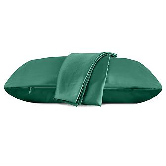 Elegant Comfort Luxury Soft Set Of 2 Silky Satin Pillowcases