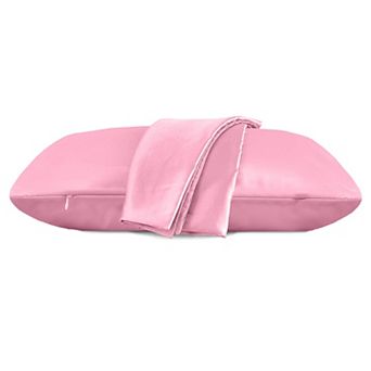 Elegant Comfort Luxury Soft Set Of 2 Silky Satin Pillowcases