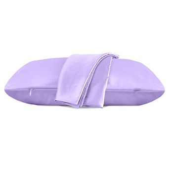Elegant Comfort Luxury Soft Set Of 2 Silky Satin Pillowcases