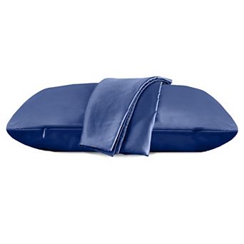 Elegant Comfort Luxury Soft Set Of 2 Silky Satin Pillowcases