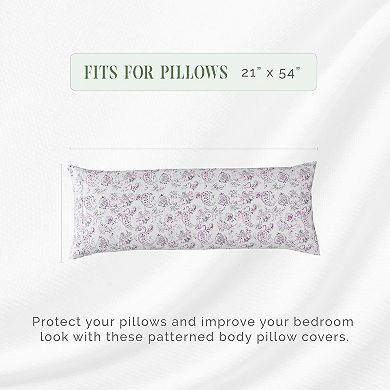 Elegant Comfort Luxury Soft Printed Paisley Pattern 1-piece Body Pillowcase