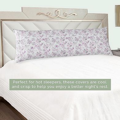 Elegant Comfort Luxury Soft Printed Paisley Pattern 1-piece Body Pillowcase