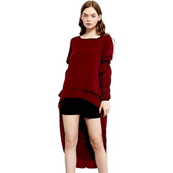 Women's Puffed Sleeve High Low Boho Top