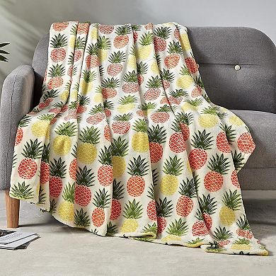 Elegant Comfort Decorative Flannel Fleece Throw Blanket 50x70