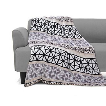Elegant Comfort Decorative Flannel Fleece Throw Blanket 50x70