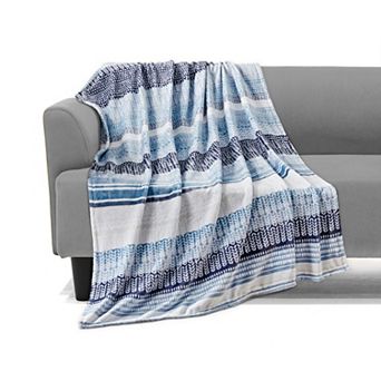 Elegant Comfort Decorative Flannel Fleece Throw Blanket 50x70