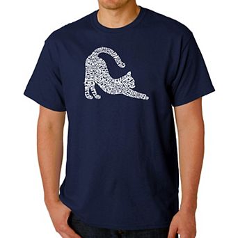 Stretching Cat - Men's Word Art T-shirt