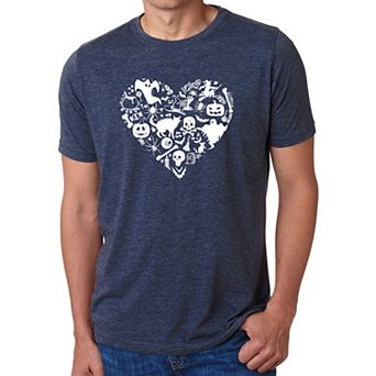 Halloween Heart - Men's Premium Blend Word Art T-shirt