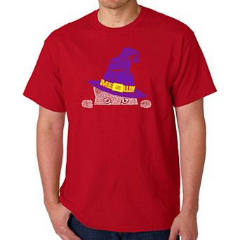 Peeking Witch Cat - Men's Word Art T-shirt