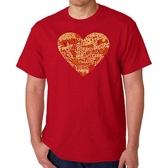 Thanksgiving Heart - Men's Word Art T-shirt