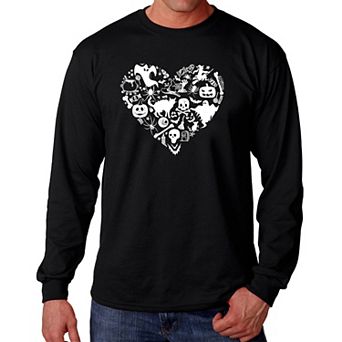 Halloween Heart - Men's Word Art Long Sleeve T-shirt