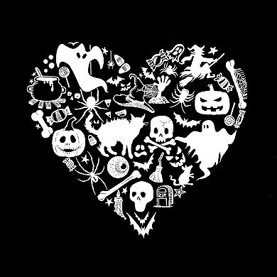 Halloween Heart - Girl's Word Art T-shirt