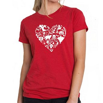 Halloween Heart - Women's Premium Blend Word Art T-shirt
