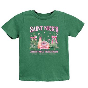 Coquette St. Nick's Tree Farm Youth Short Sleeve Graphic Tee