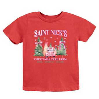 Coquette St. Nick's Tree Farm Youth Short Sleeve Graphic Tee